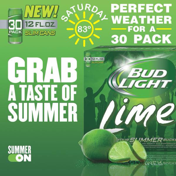 bud light lime 30 pack cans