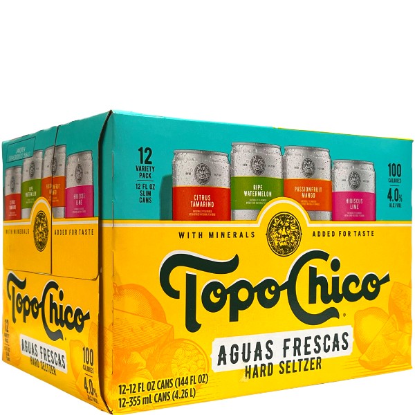 Topo Chico Seltzer Hard Seltzer Variety Pack, 12 cans / 12 fl oz