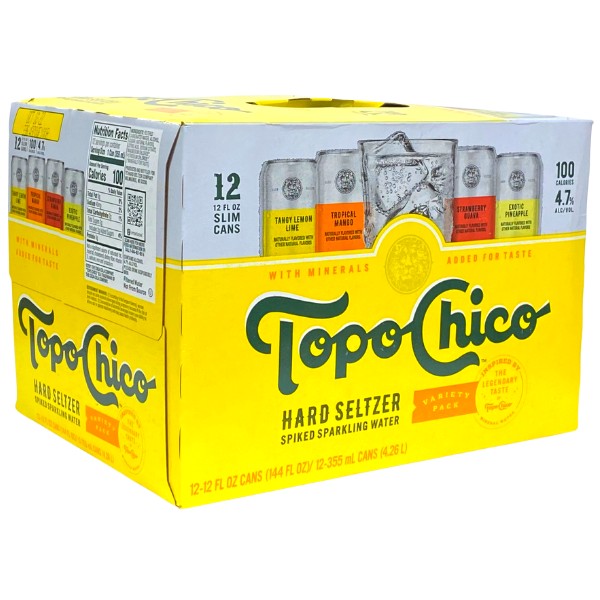 Topo Chico Hard Seltzer Variety Pack 12 FL. OZ. 12PK Cans